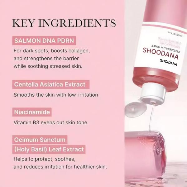 Double Essence Korean Toner Hydrating Soothing for Irritated Skin PDRN Pink Salmon PDRN DNA Niacinamide Toner Korean Skin Care