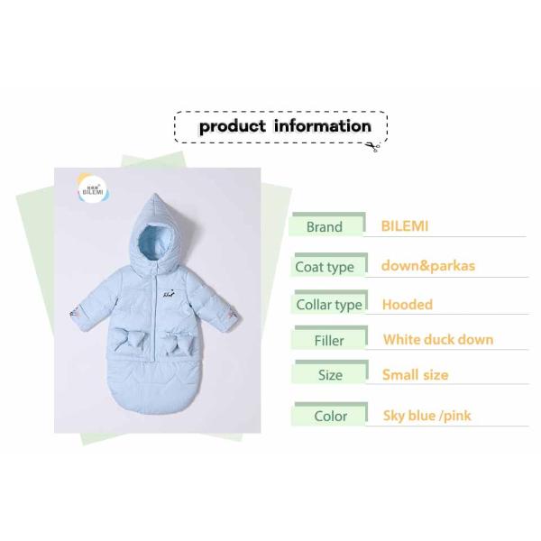 Bilemi Children’s 90% Down Filled Jackets Toddler Girls Puffer Down Jacket Toddler Packable Down Jacket