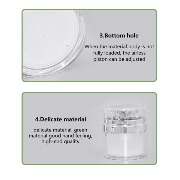 опарник круга 70g акриловый косметический безвоздушный упаковывая для сливк глаза