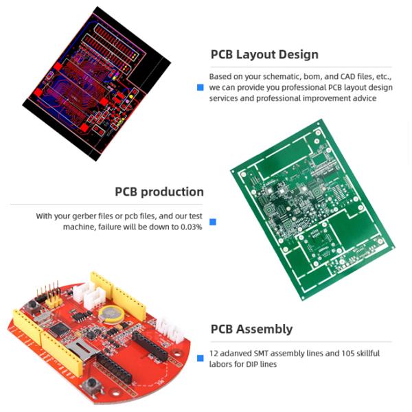Собрания платы с печатным монтажом собрания PCB электроники 1.6MM