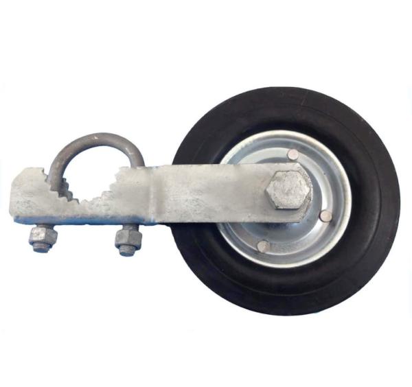 Sliding Gate Caster Wheel Heavy Duty Rubber Wheel with Universal Mount Plate 220lbs