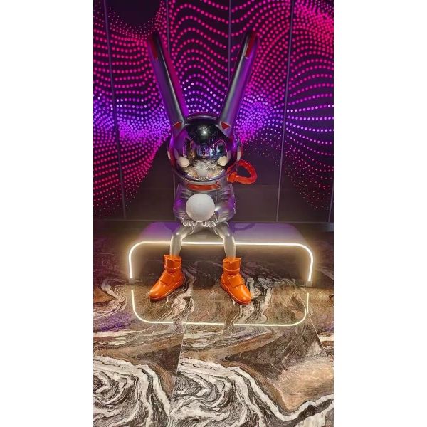 Digital Light Band Cyberpunk Robot Must Visit Club Decoration For Social Media Posts