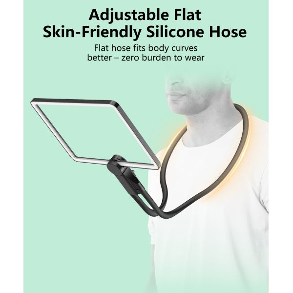 New Horizontal Square Large Lens 64 Led Lights Magnifier  Stepless Dimming Lights Battery Display USB Charging Magnifier