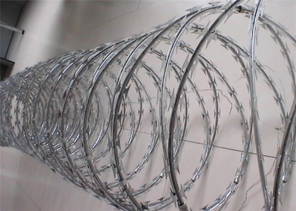 360mm CBT-65 soldou o arame farpado galvanizado mergulhado quente da lâmina