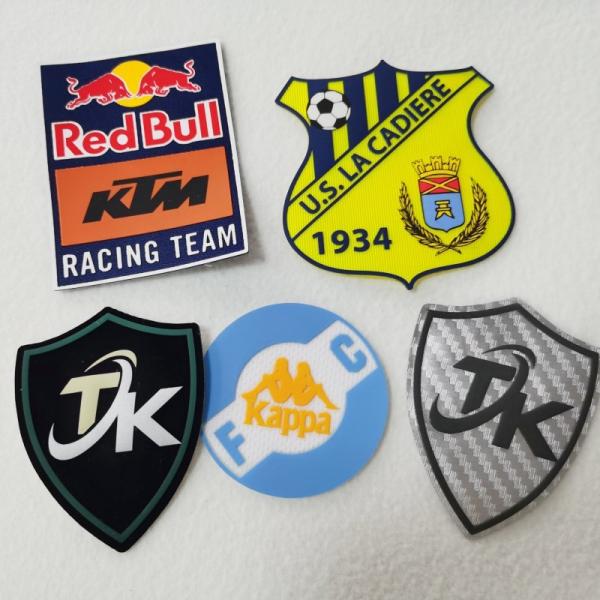 Etiqueta Eco da transferência térmica do silicone da forma amigável para o vestuário do esporte