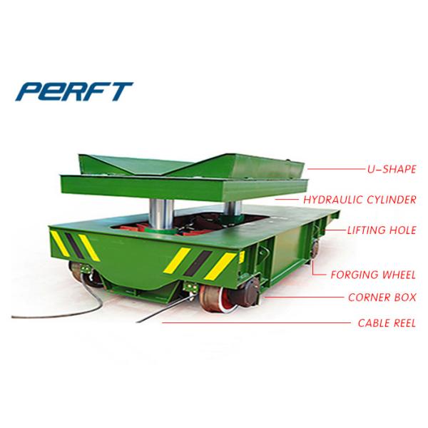 Scissor Hydraulic Lifting Remote Control 0.8kw Coil Transfer Car