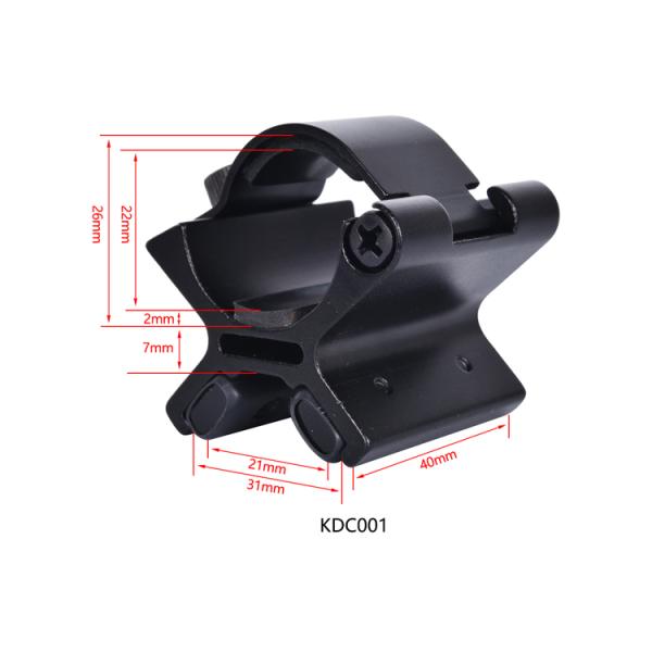 25.4mm Tube Diameter KDC001 Adjustable Magnet Mount for Flashlight Night Light