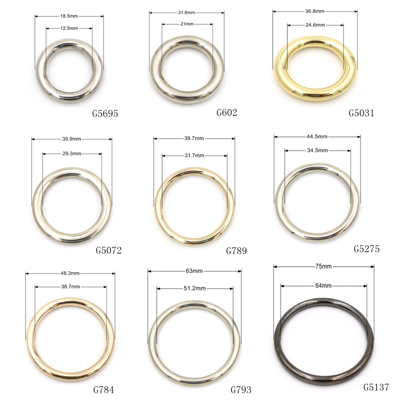 OEM ODM Metal O Ring 60mm Die Cast Ring For Hardware And Crafts