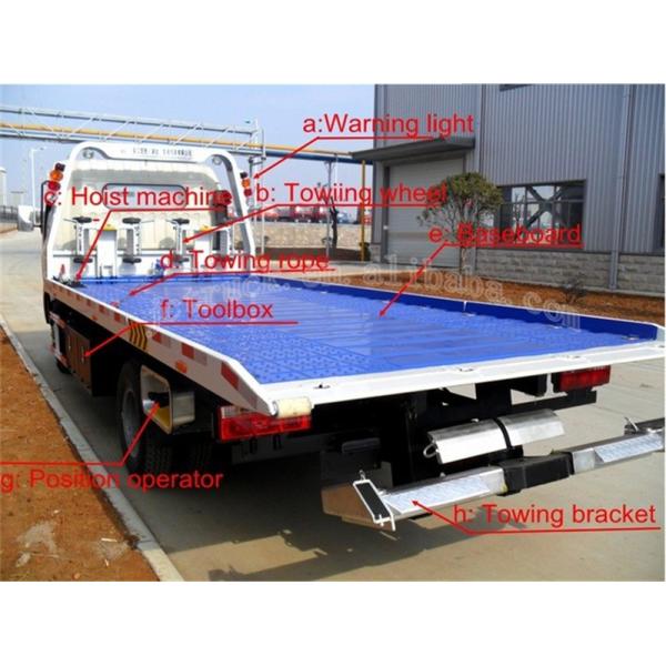 4X2 Small Flatbed Tow Truck 3 Ton 2 Axles 6 Wheels For Sinotruk HOWO CCC Approved