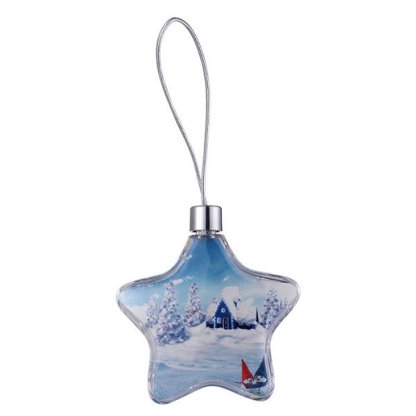 Sublimation Snowflake Ornament Plastic Christmas Pendant Sublimation Blank Christmas Hanging Decorations