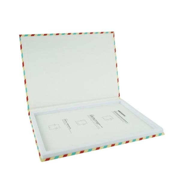 タブレットパッドのスクリーン保護用パッケージ用のカスタムロゴ リサイクル可能な本形ボックス