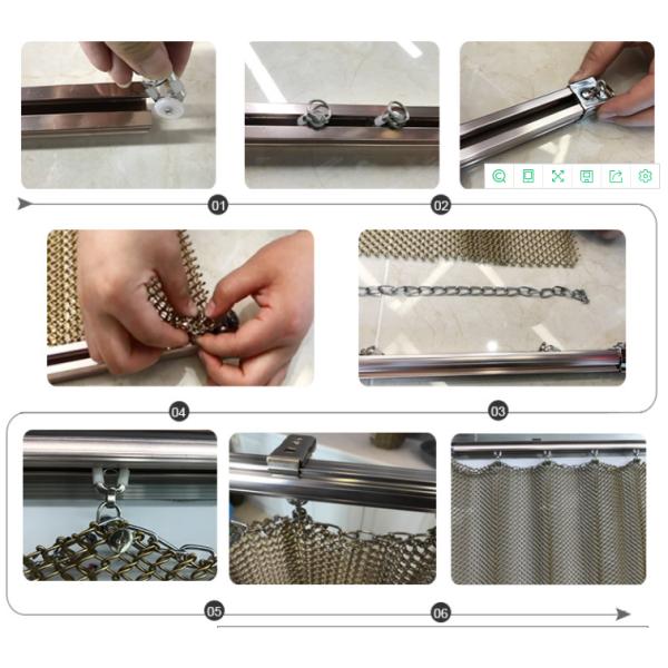 Сетка металла балкона современного дизайна архитектурноакустическая с цветом золота