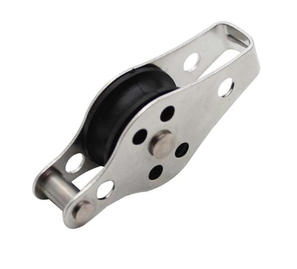Widely Used Stainless Steel Rigging Block SS316 Swivel Eye Type Double Sheave Pulley