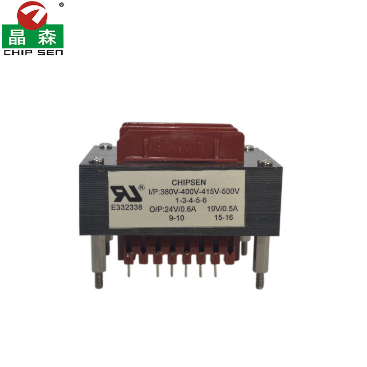 Dual Output EI60 Low Frequency Transformer PCB Mount 380V 400V To 24V 19V