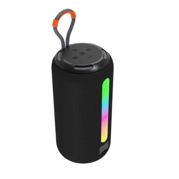 1200mAh Portable Fabric Wireless Speaker , TWS Bluetooth Speaker With RGB Light
