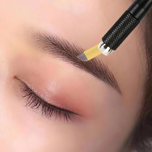 Устранимые 0,25 лезвия Microblading PCD 12P 14P 18U прикалывают постоянные иглы макияжа