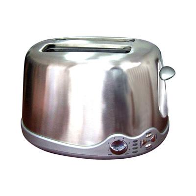 2 slice chrome steel toaster breadmaker with high lift facility mid-cycle cancel