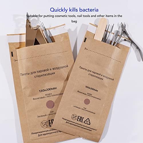 Nail Salon Tool Dry Heat Sterilizer Pouches 75*150mm Disposable Sterilization Bags Autoclave Sterilizer Paper Bags