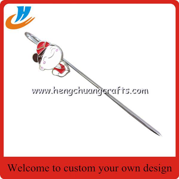 Zinc alloy bookmark,stainless steel book mark cheap price custom silver plated