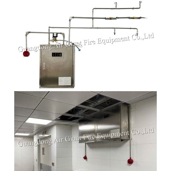 Single Bottles Automatic Protection Commercial Kitchen Fire Suppression System For Restaurant Hotel Fire Fight