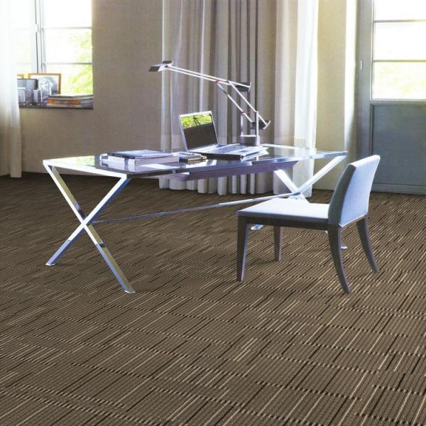 Washable 50x50cm PP Conference Room Commercial Carpet Tile with Pile Weight 520g/sqm