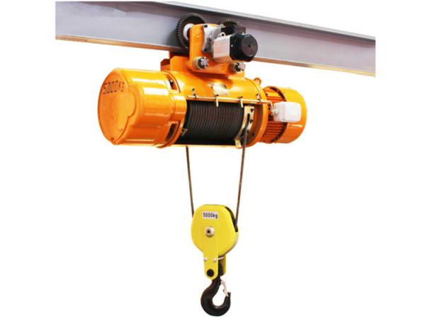 CD Type 5000Kg Electric Wire Rope Hoists 100m Cable For Elevator Lifting