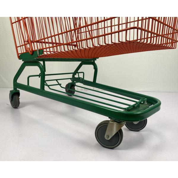 210L немецкий тип тележка вагонетки покупок склада красная и зеленая с колесами PU 5 дюймов