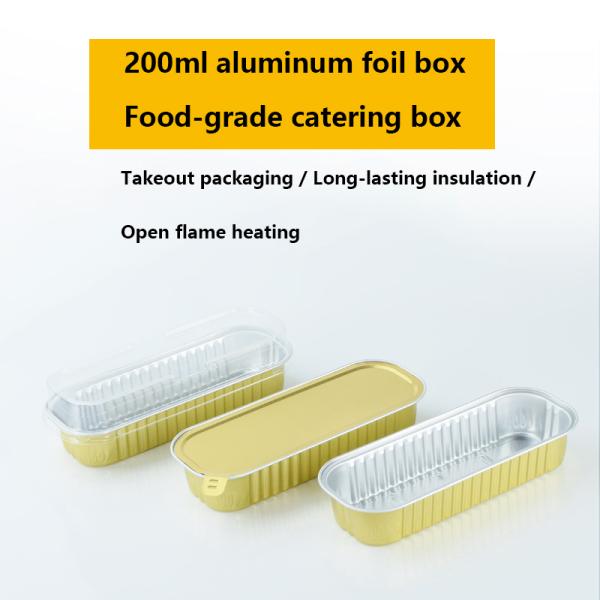 200ml Disposable Bowl with 0.08mm Thickness and Aluminum Foil Material for Take-Out Restaurants