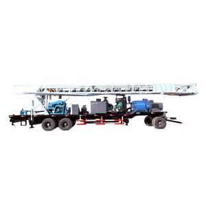 Forage de puits d'eau avec moteur diesel Cummins de 132 kW pour forage d'eau de 600 m