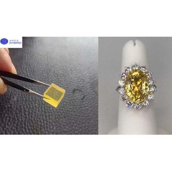 Synthetic Sapphire Al2O3 Blue Raw Gemstone Jewelry Industry High Hardness Exquisite Craftsmanship