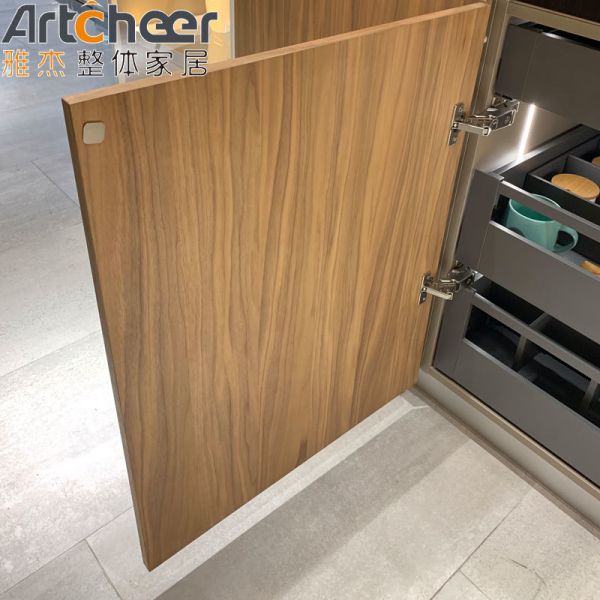 Ready to Ship Modern Kitchen Cabinet with Aluminium Frame and Glass Door for Kitchen Furniture