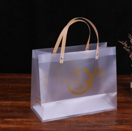 PP PVC Translucent Tote Bag 40x11x35cm Recycled For Shopping