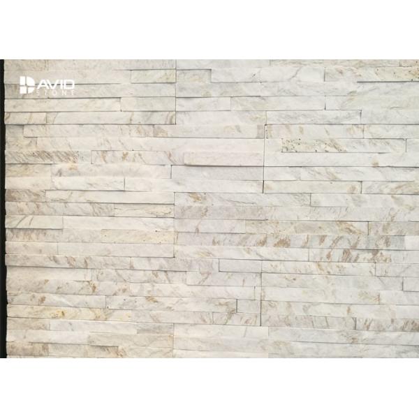 White Marble Cultured Stone Veneer Panels For Interior And Exterior Decor