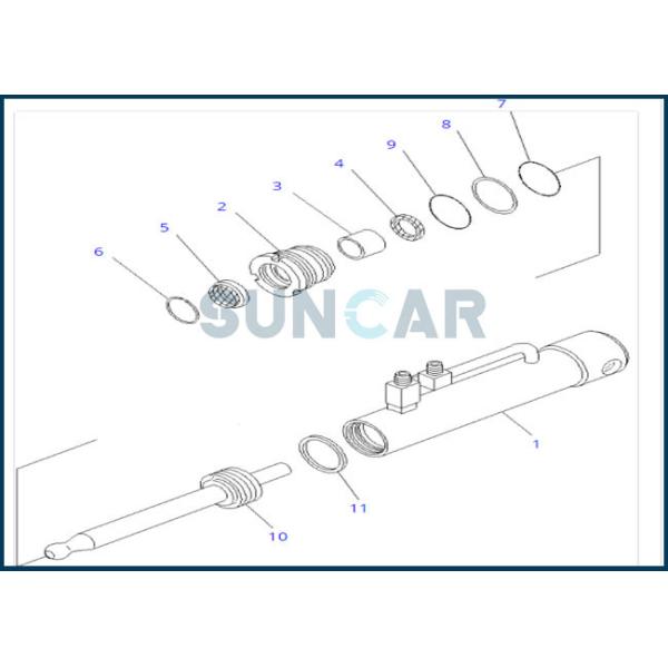707-99-11050 бульдозер D375A-3D KOMATSU 7079911050 пригонок набора обслуживания цилиндра