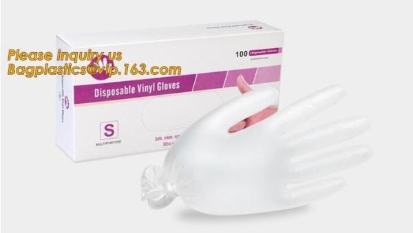 Powder Free Disposable Vinyl PVC Gloves 5.5 grams 9 inches and 12 inches,Health Cleanroom 12 Disposable/Single Use Powd