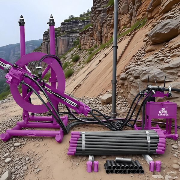 Multiple Angles Blast hole Drilling Machine Pneumatic Rock Drilling Rig Portable DTH Drilling Rig