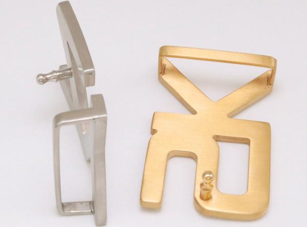 35MM Custom Letter Style Lightweight Stainless Steel Smooth Metal Belt Buckles For Straps