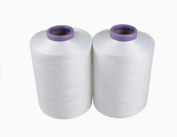 Realistic Faux Fur Material Polyester FDY Yarn 130D/24F With Full Dull Finish In White Or Black