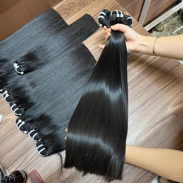 0.2kg Remy Hair Bone Straight And Curly Raw Peruvian Indian Hair Extensions Bundles