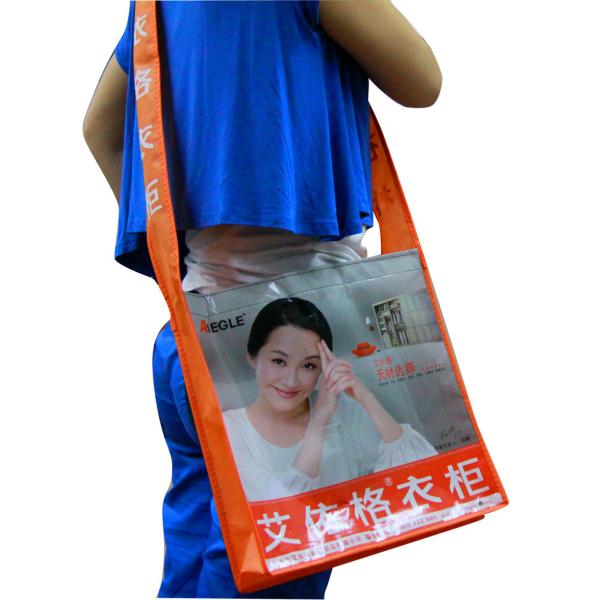 75gsm Cylinder Colorful Printing Nonwoven Fabric Carrier Bags Matt Coated