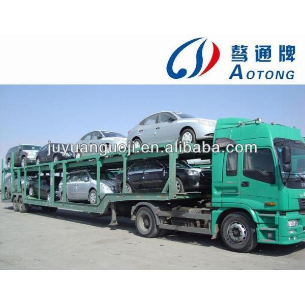 3 оси автотранспортер полуприцеп с стальным материалом и полезной нагрузкой 40000 кг