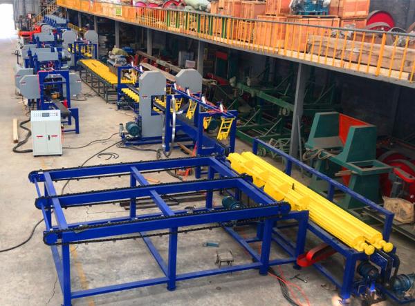 Twin Vertical Bandsaw Mill Wood Production Line 150-200CBM Per Hour