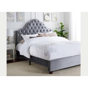 Europe Royal style Luxury tufted Modern bedroom set bed Wood frame Upholstered