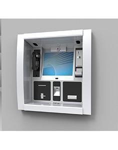 Wall Mounted / Through Wall Kiosk Cash Operate For Money Deposit Withdraw Transfer