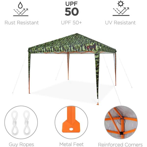 Camouflage Tent, Hiking Camping Full Coverage Tent for Outdoor Accessories, Camouflage Hiking Camping Fishing Tent