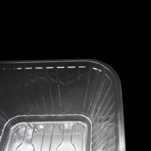 Food Grade Clear PET Containers For Fruits Vegetables Custom Deep Dish Plastic Packaging