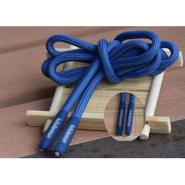 Transparent Silicone Tips Polyester Braided Rope Logo Printed
