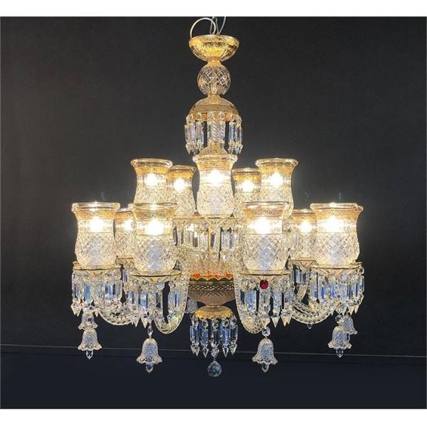 Европейский стиль Антикварный французский Баккара Кристальная Люстра Креативный Высококлассный Клуб Кристальная Лампа