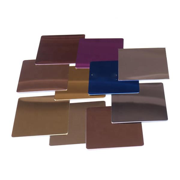Polished Fireproof 8K Stainless Steel Sheet , Corrosion Resistant PVD Coated Sheets