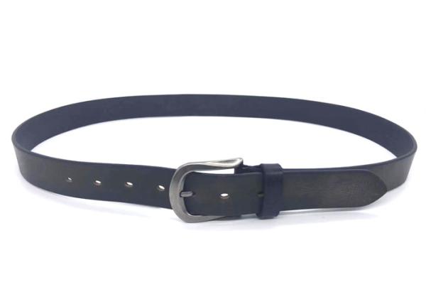 Correia de couro ocasional dos homens clássicos com a anti - Pin Buckle de prata/todo o - correia das calças do trabalho da estação